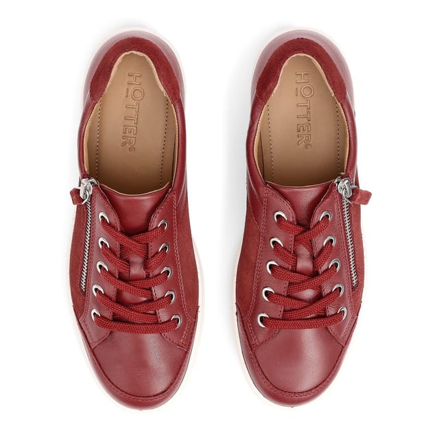 Hotter Hotter Women's Wide Fit 'Chase II' Trainers in Red - 3