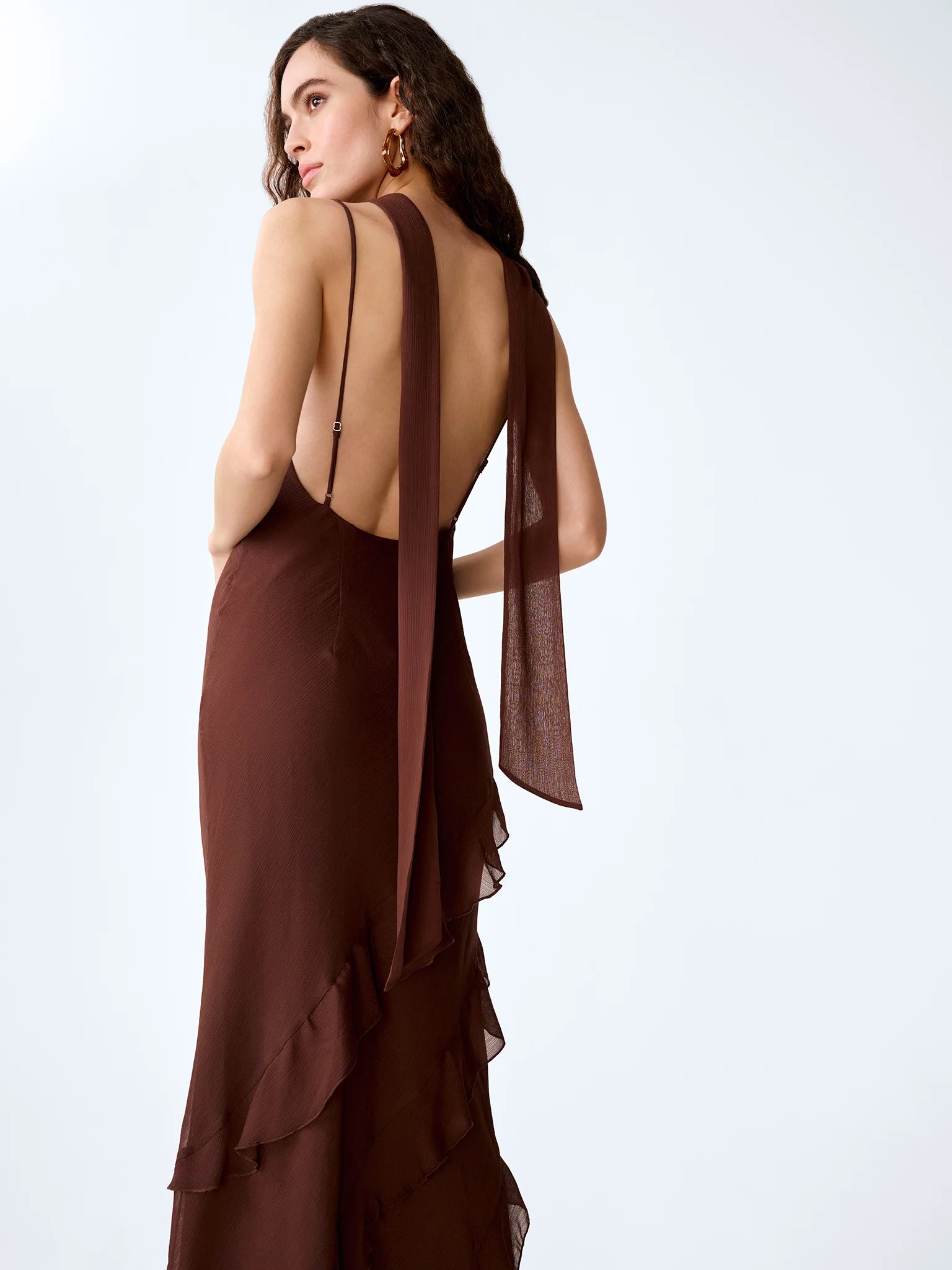 OMNES Taylor Dress in Chocolate - 4