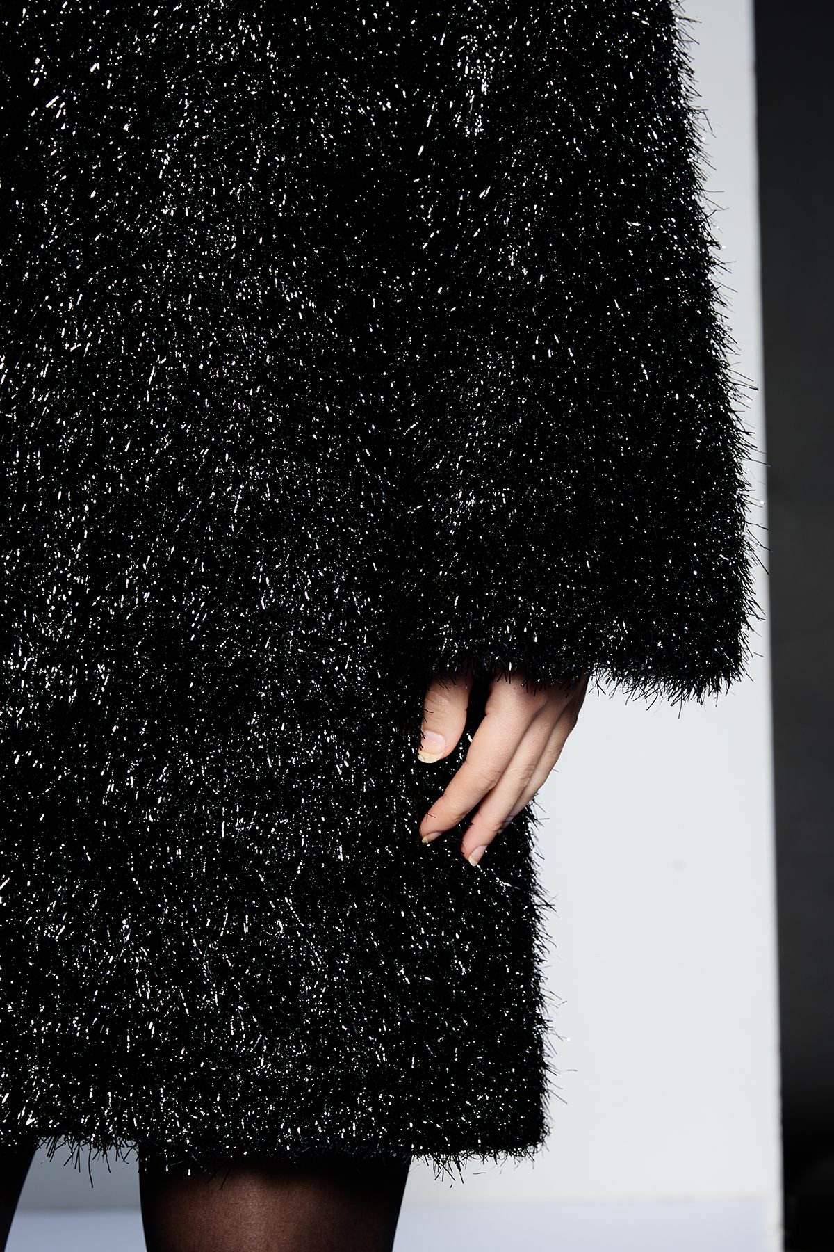 RUNWAY 1.8.1.8 RUNWAY 1.8.1.8 Women's Tinsel Mini Dress in Black - 4