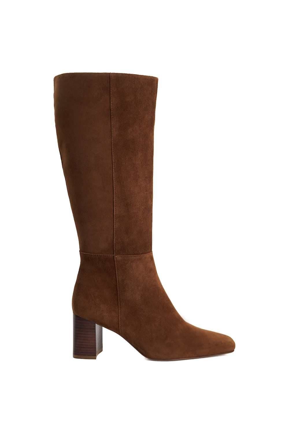 Dune London Dune London Women's 'Salfie' Suede Knee High Boots in Brown