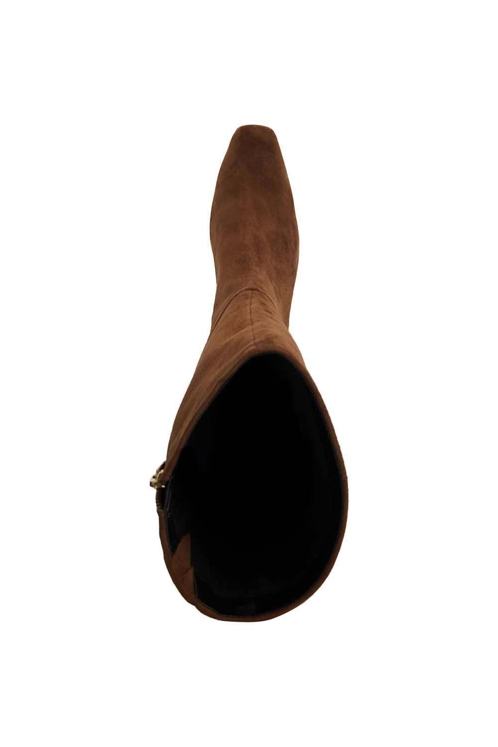 Dune London Dune London Women's 'Salfie' Suede Knee High Boots in Brown - 4