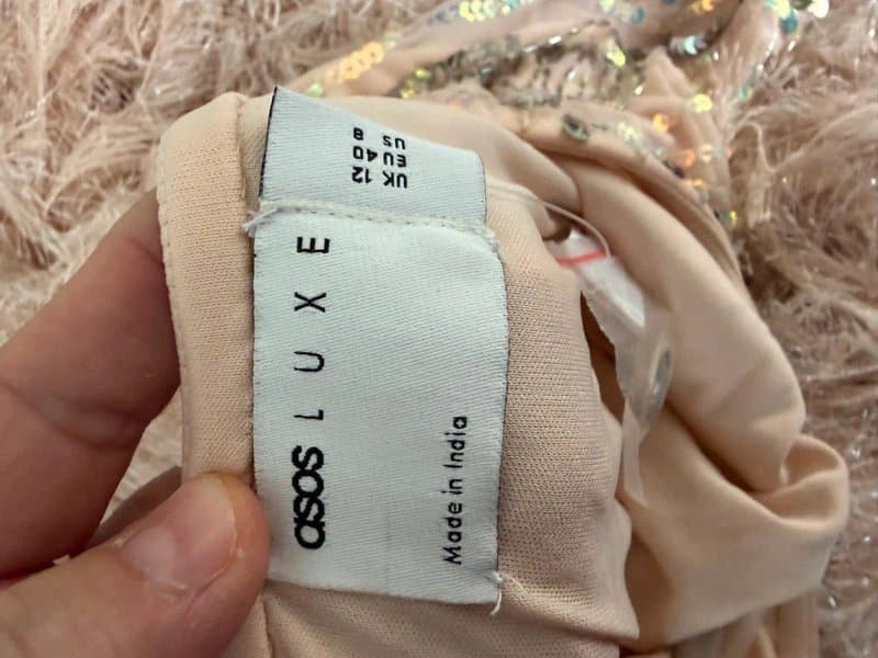 ASOS New with tags ASOS luxe set mini skirt and top sequins and faux feathers top14 skirt 12