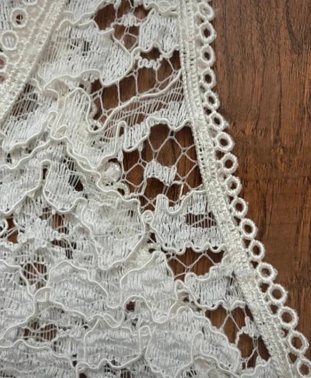 Topshop Vintage Topshop lace festival boho crop top size 12