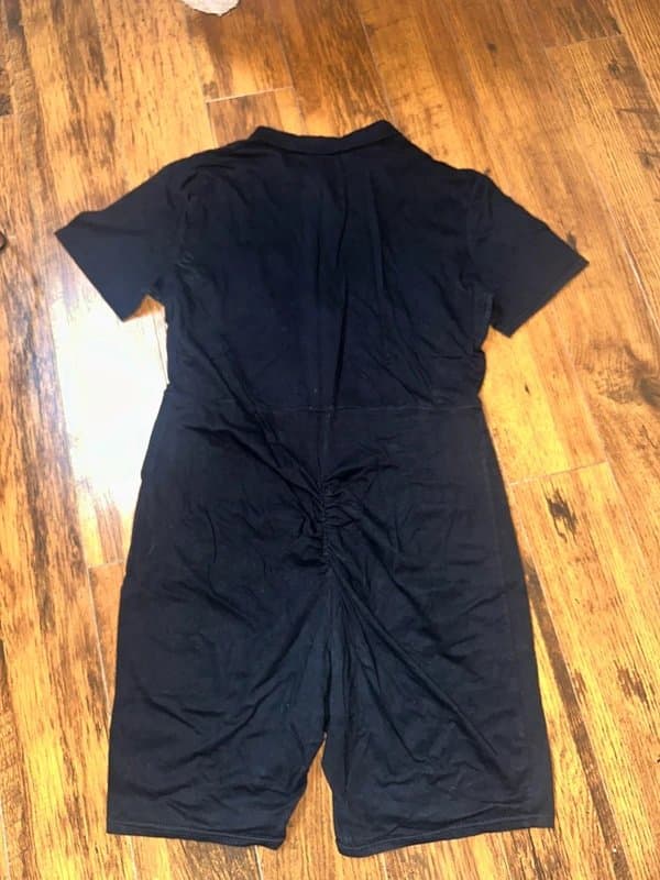 PLT Black PLT Scrunch Bum Playsuit