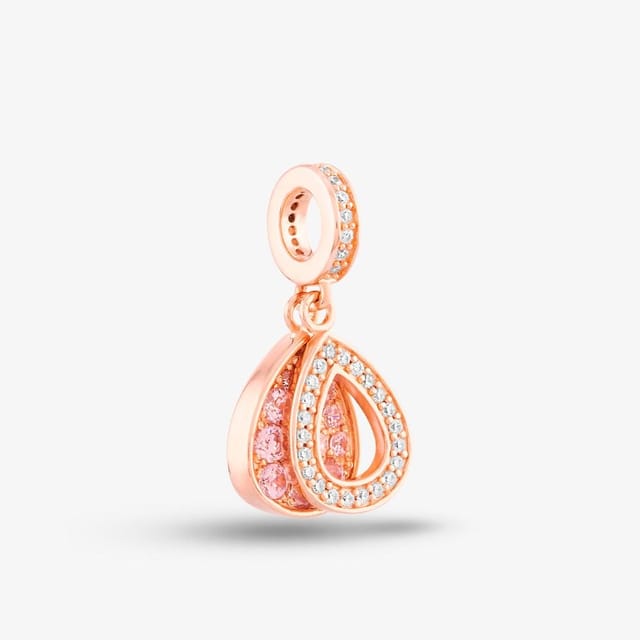 Rosa Lea Rosa Lea Women's 2 Teardrop Dangle Charm AM-THB032106 in Rose Gold - 2