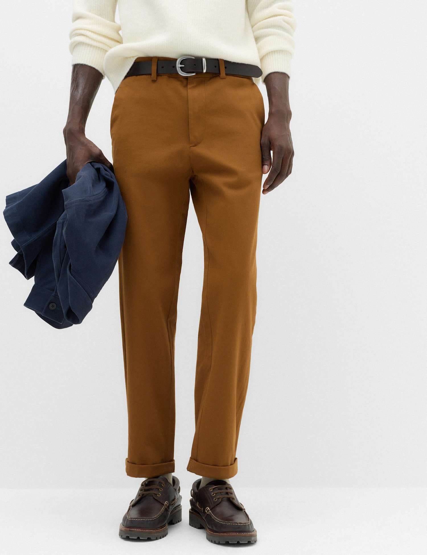 Marks & Spencer M&S The Ultimate Regular Fit Chinos Bronze