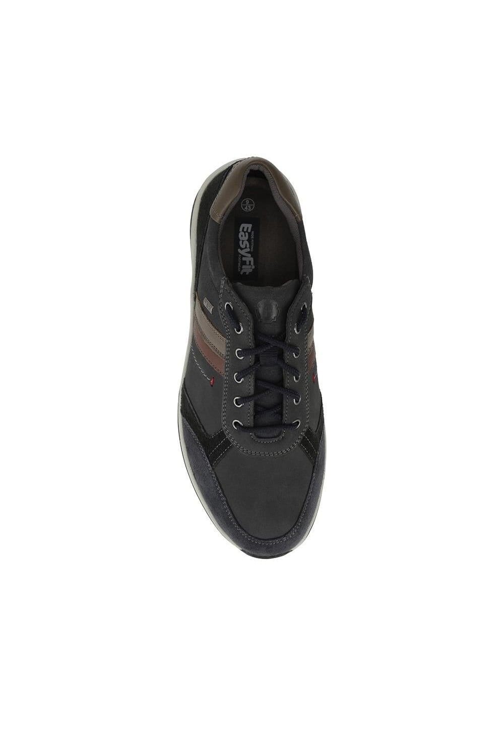 Easyfit Easyfit Men's Extra Wide Water Resistant Lace Up Shoes in Navy - 4