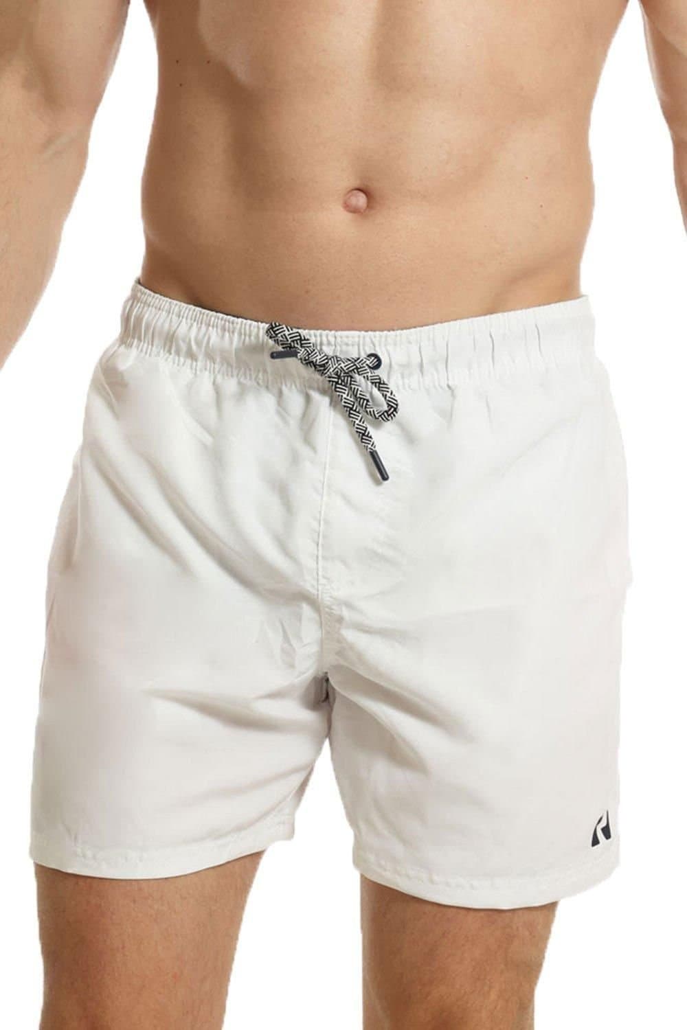 RIPT Essentials RIPT Essentials Men's Plain Swim Shorts in White