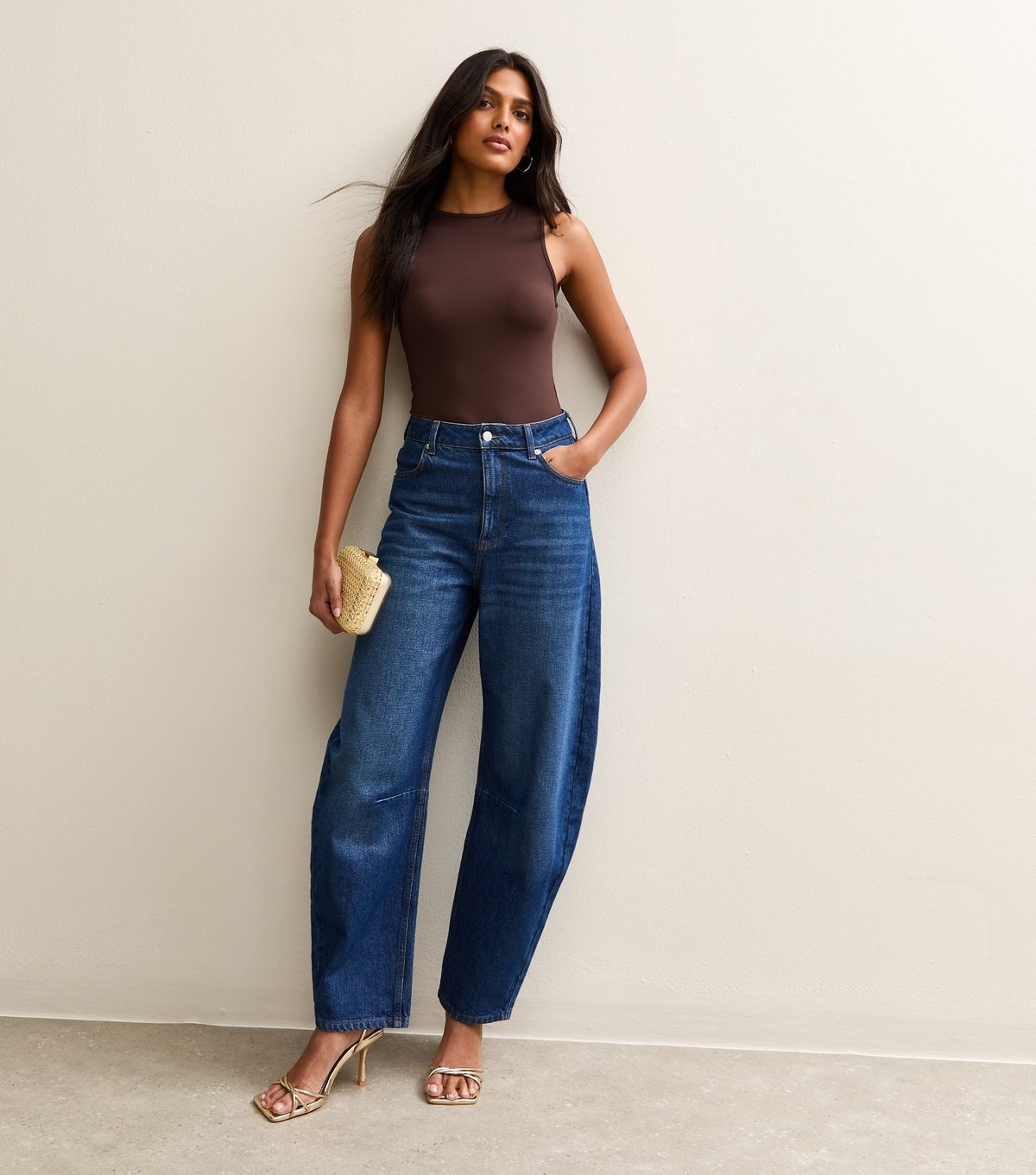 New Look Women's Brown Jersey Slinky Bodysuit New Look - 3