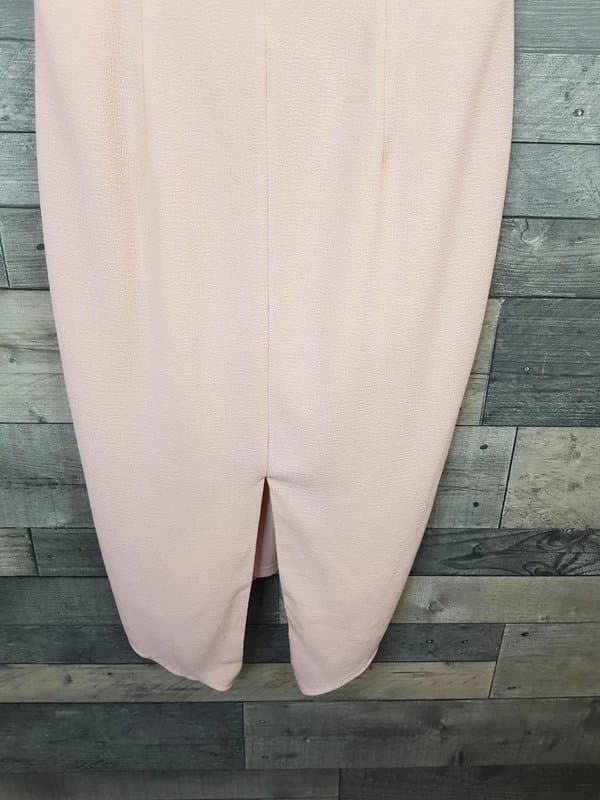 ASOS ASOS Midi Dress UK 12 Light Pink Wiggle Pencil Wedding Party Event
