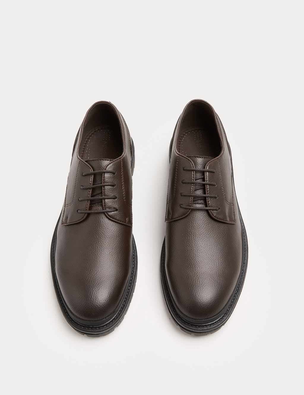 Marks & Spencer M&S Derby Shoes Dark Brown