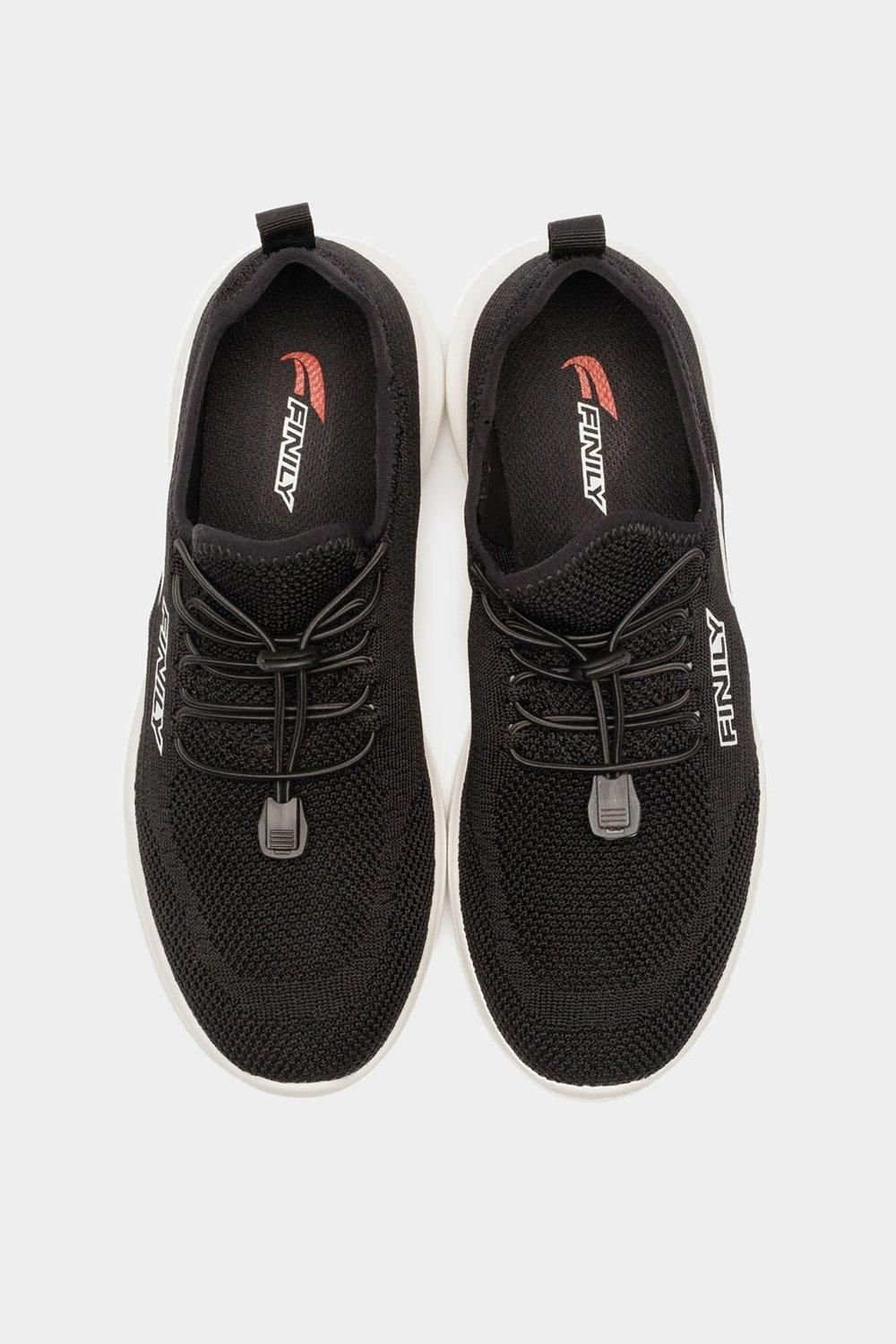 Finily Finily Women's Rina Trainer with Elastic Laces in Black - 3