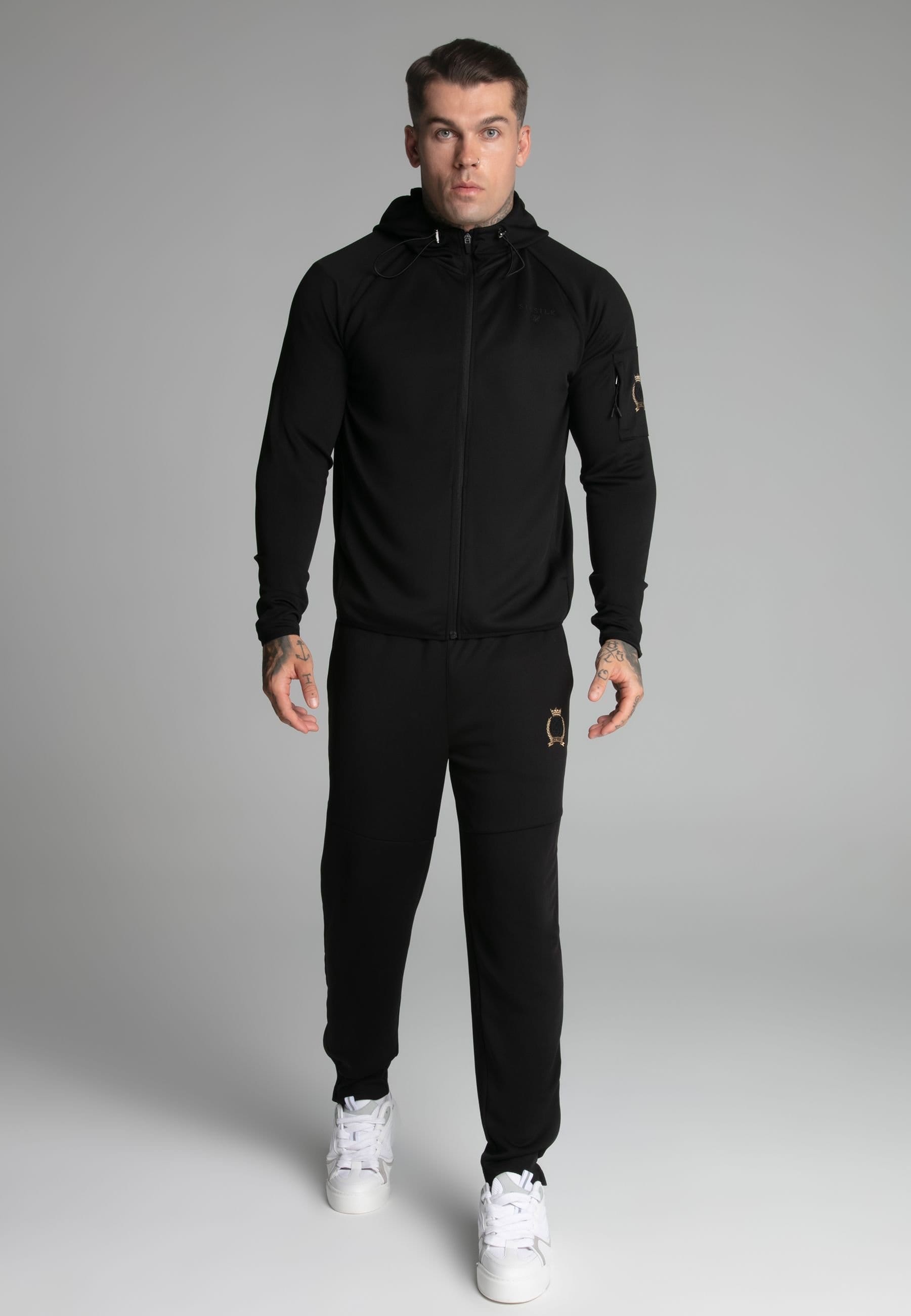 SikSilk SikSilk Men's Grey Full zip Hoodie - 4