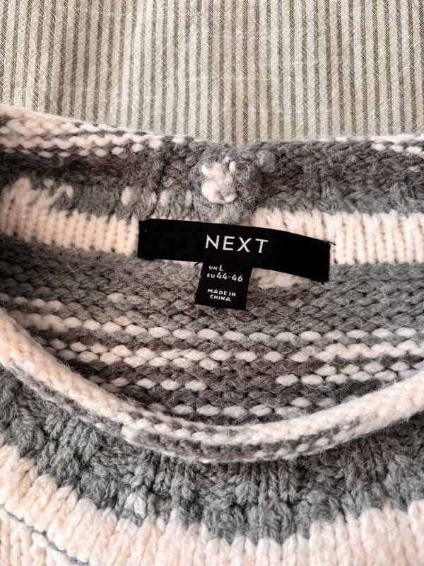 ASOS White & Grey Boho Jumper