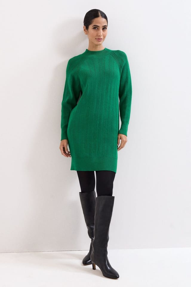 Phase Eight Phase Eight Women's Eleana Textured Dress in Emerald - 3