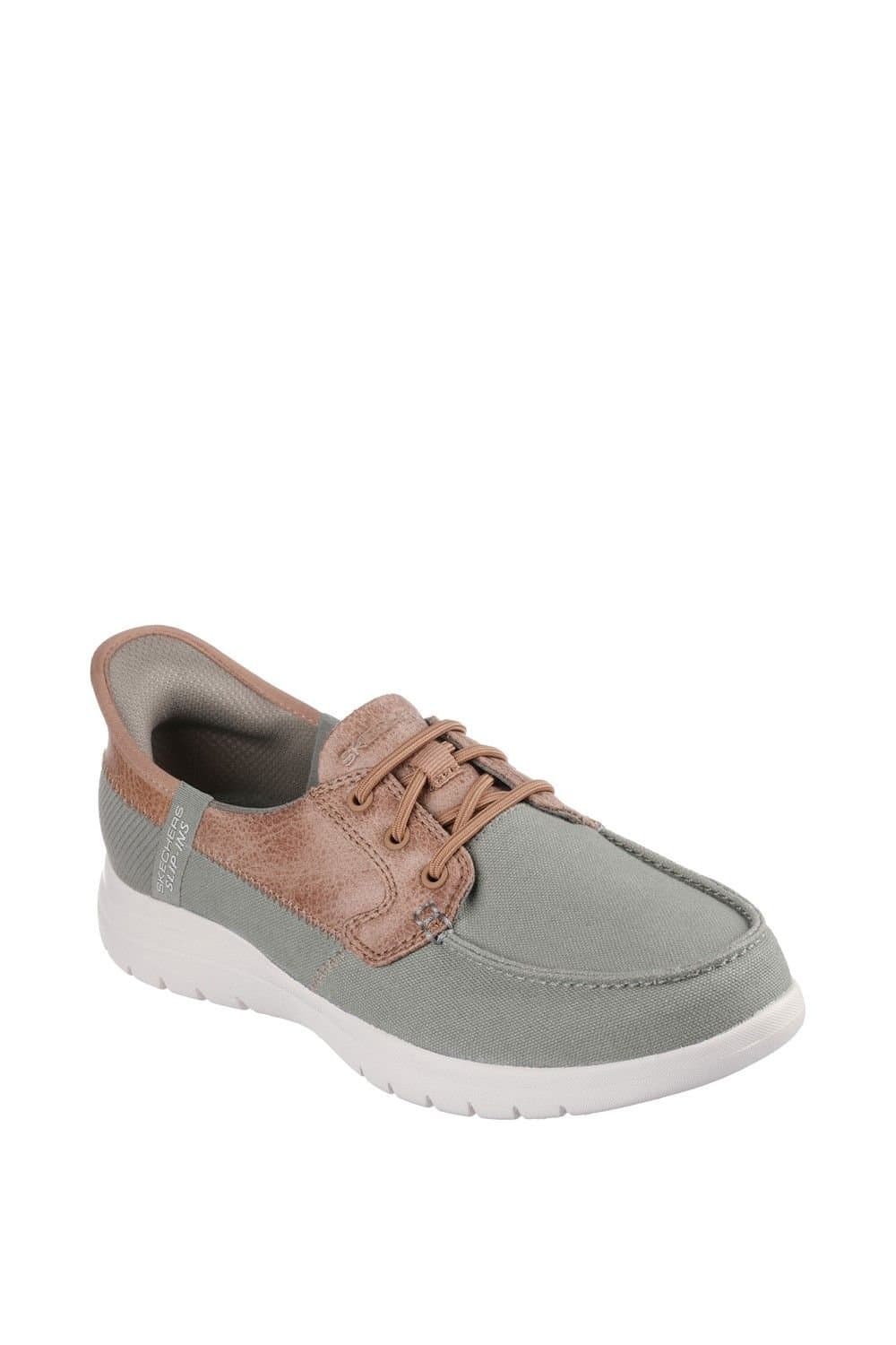 Skechers Skechers Women's On-the-GO Flex - Palmilla Boat Shoe in Olive