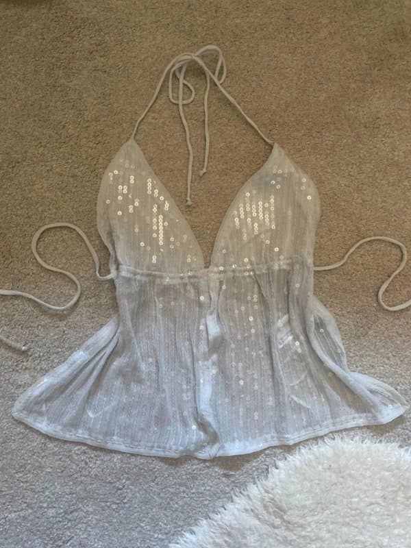 ASOS Sequin Y2K summer top