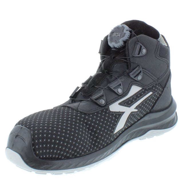 U-Power U-Power Men's Panama ESD S3S Boa Putek Spider Safety Boots in Black - 3