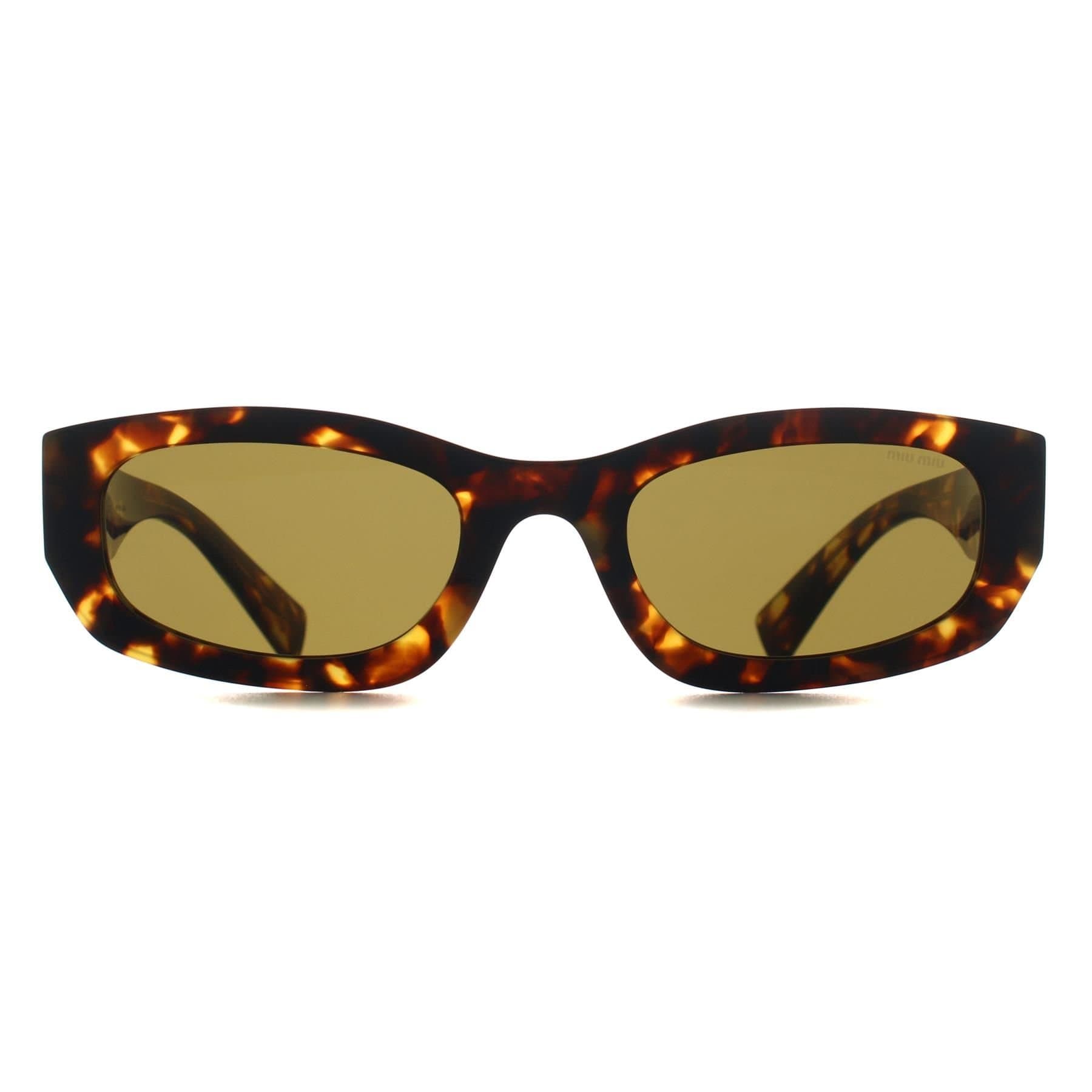 Miu Miu Miu Miu Women's Oval Havana Honey Dark Brown MUB04S