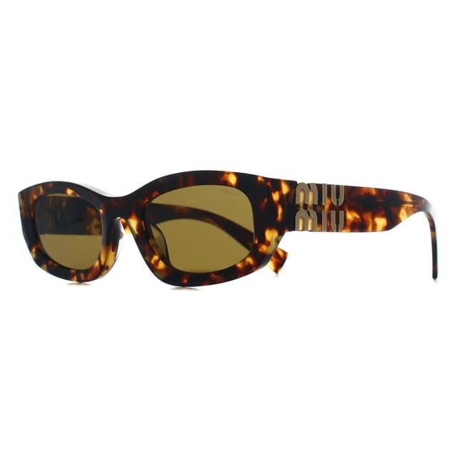 Miu Miu Miu Miu Women's Oval Havana Honey Dark Brown MUB04S - 2