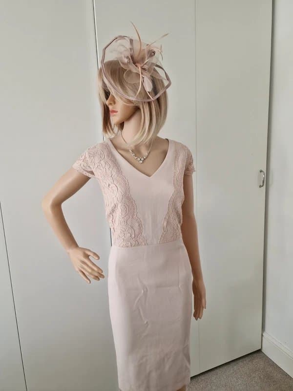 Jacques Vert Jacques Vert bnwot gorgeous champagne lace occasion dress