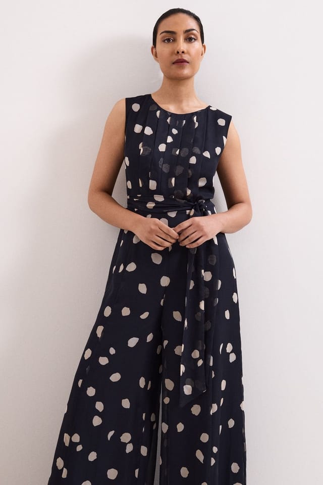 Phase Eight Phase Eight Women's Petite Maxine Jumpsuit in Dark Navy - 3
