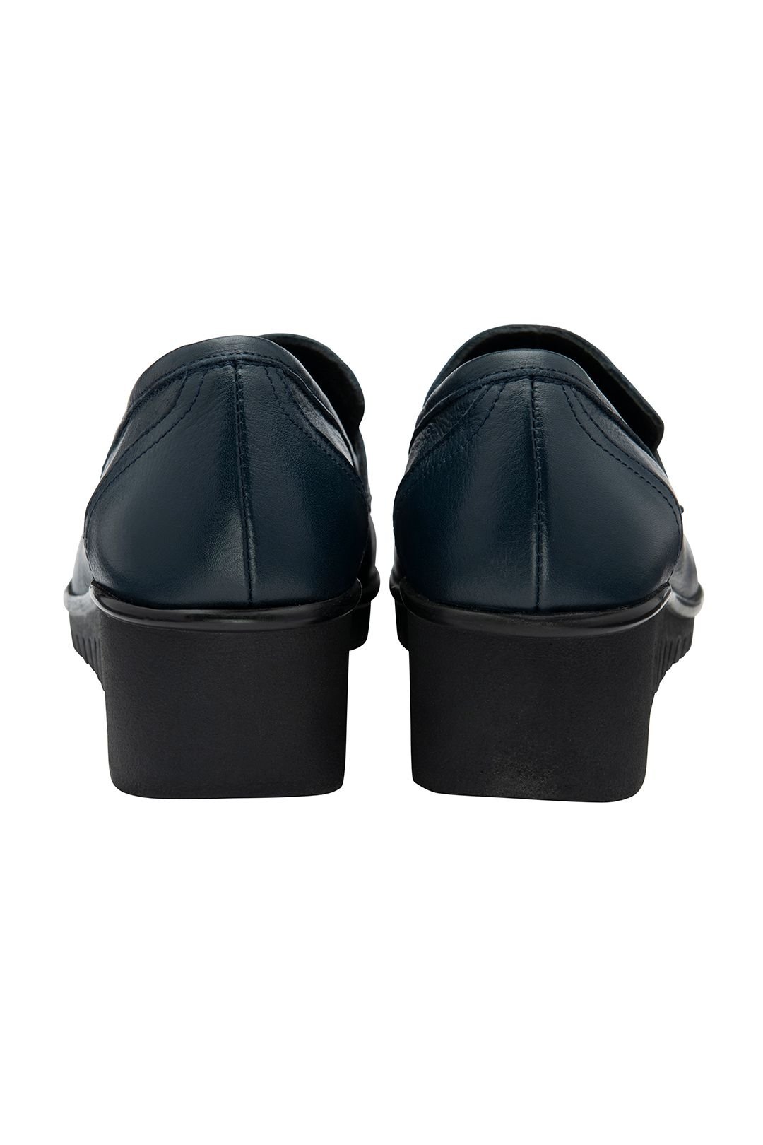 Lotus Lotus Women's 'Detroit' Leather Wedge Shoes in Navy - 3