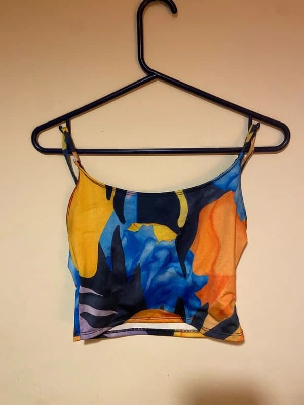 ASOS Print crop top
