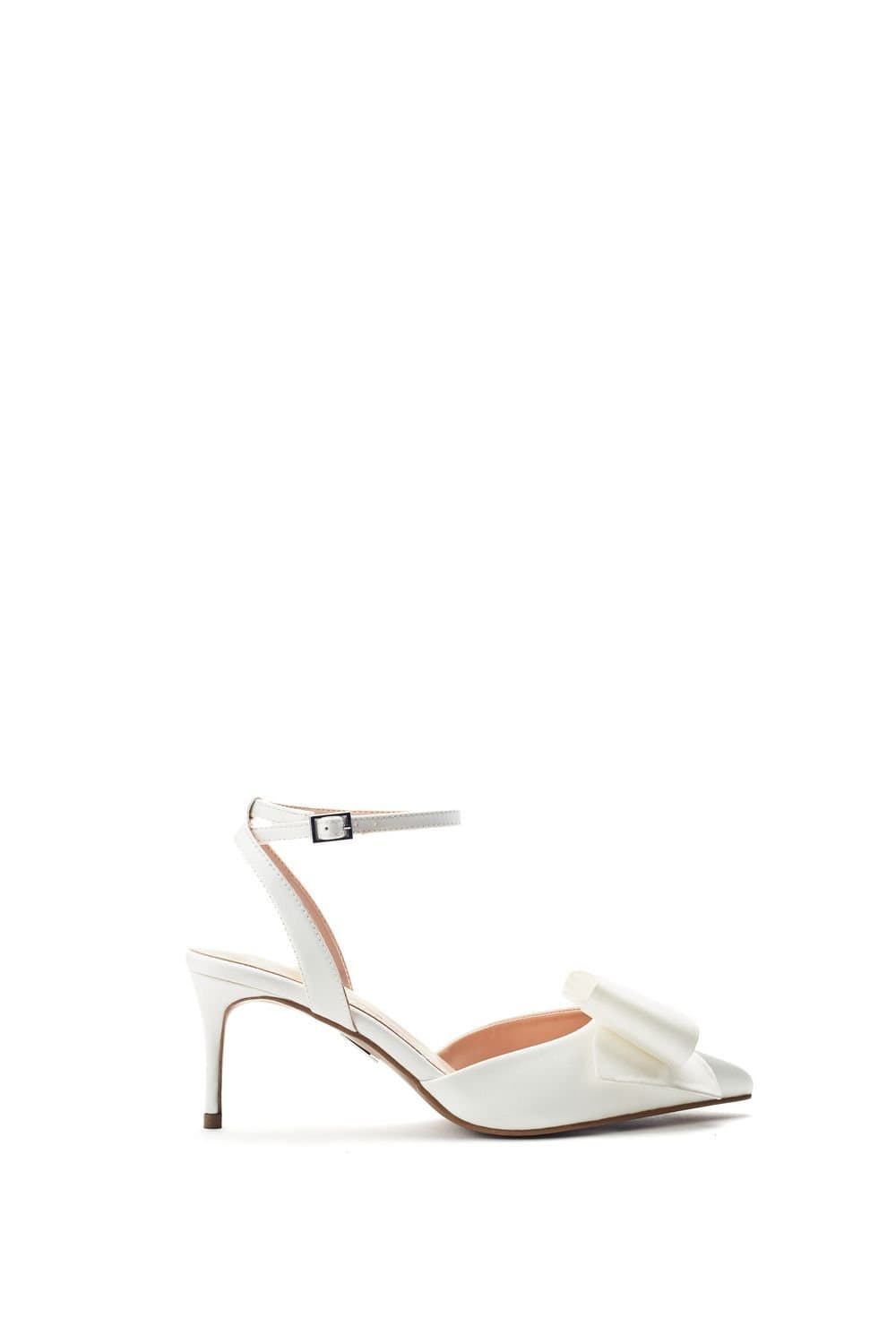 Moda In Pelle Moda In Pelle Women's 'Nahara' Satin Court Shoes in Off-White