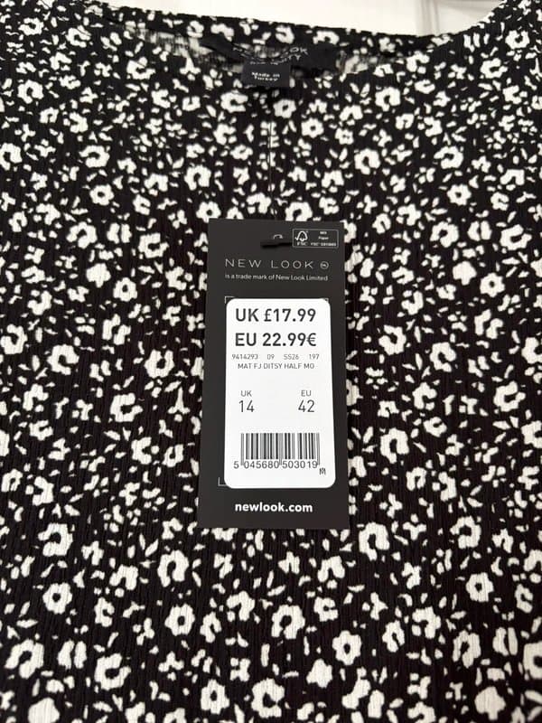 New Look New Look black floral maternity top brand new