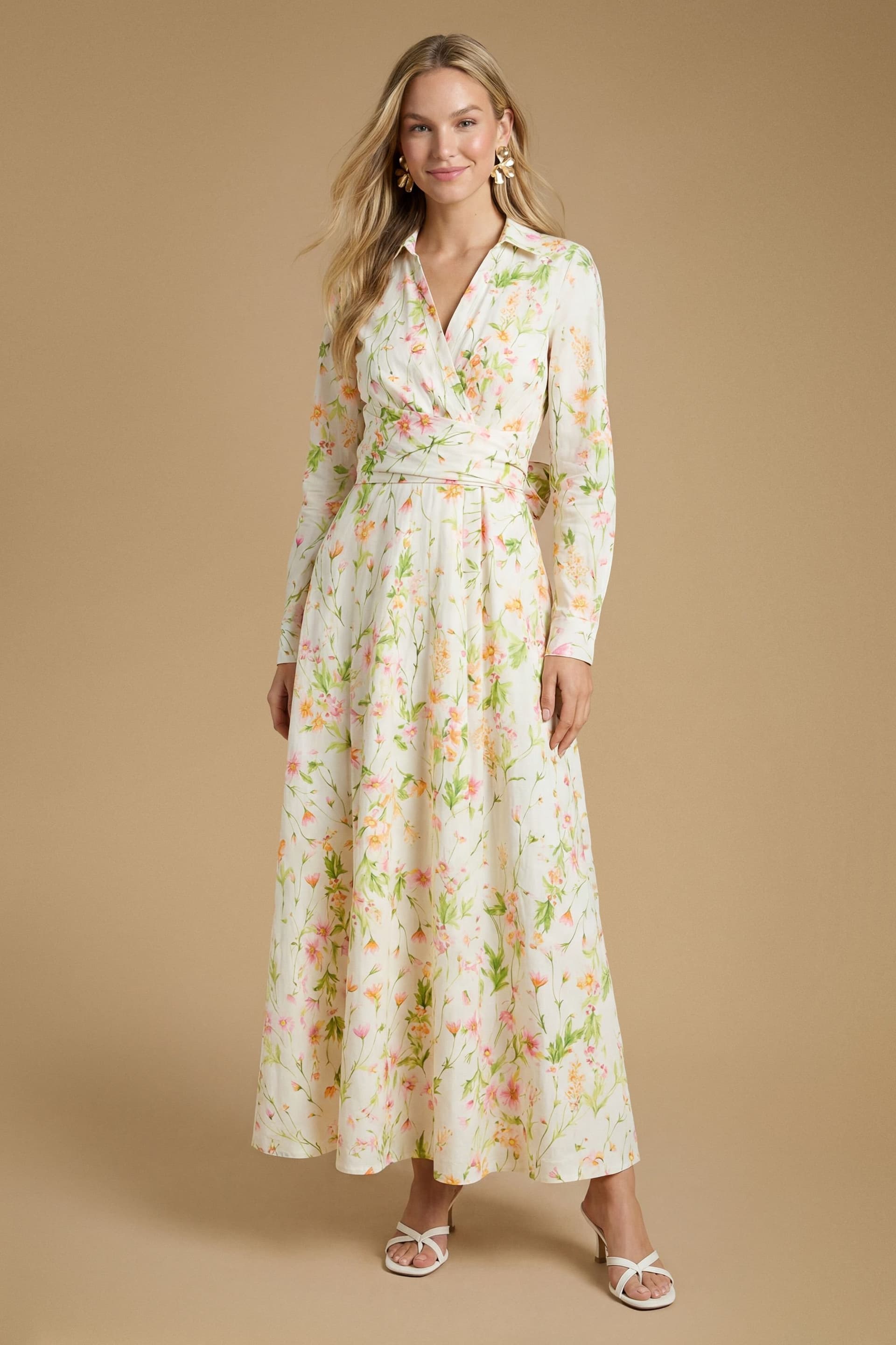 Oasis Oasis Women's English Rose Garden Shirt dress
