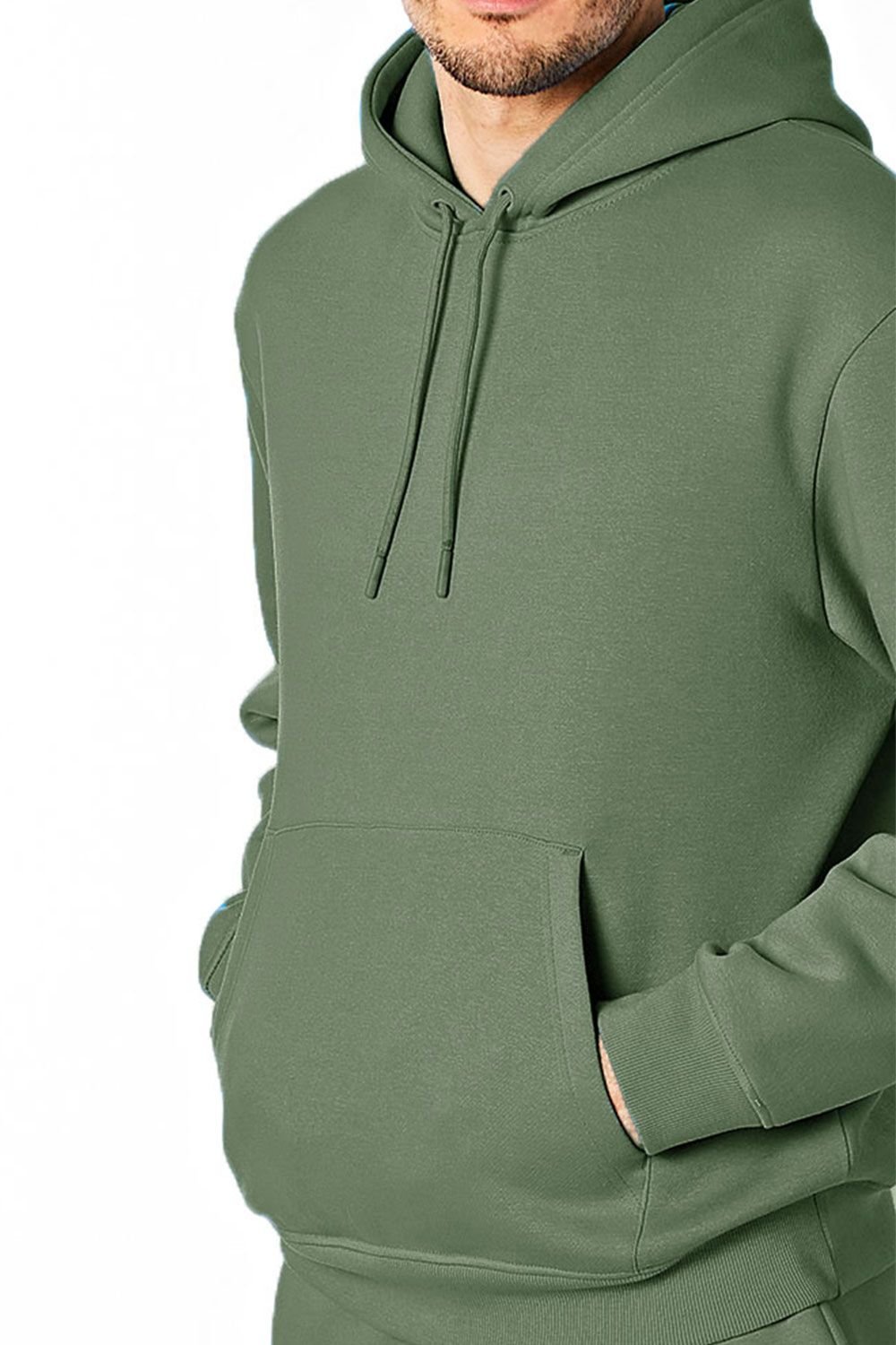 RIPT Essentials RIPT Essentials Men's Pullover Hoody in Dark Green - 3