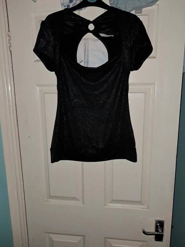 New Look Black sparkly top