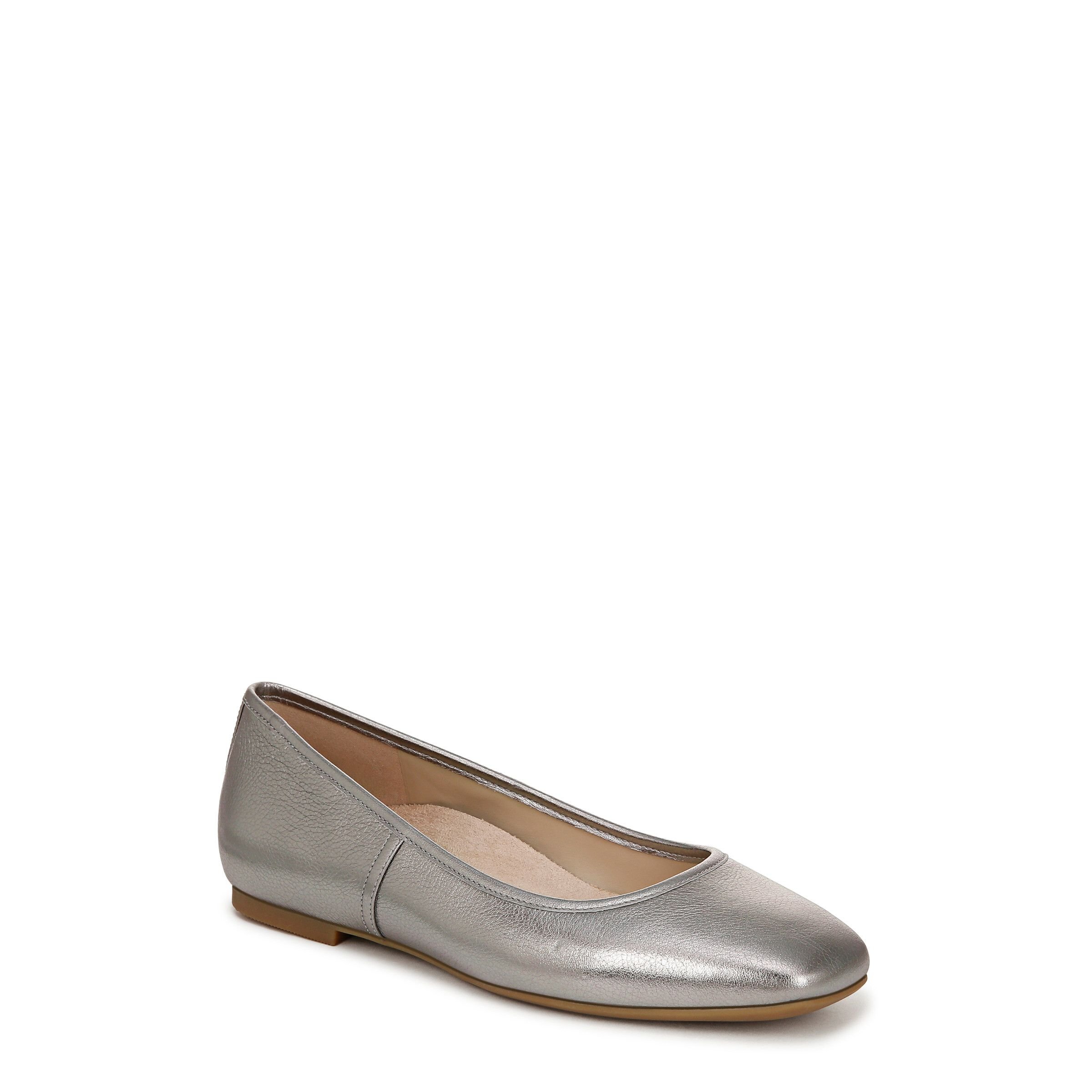 Vionic Vionic Women's Orinda 2 Skimmer Ballerina Shoe in Silver - 2