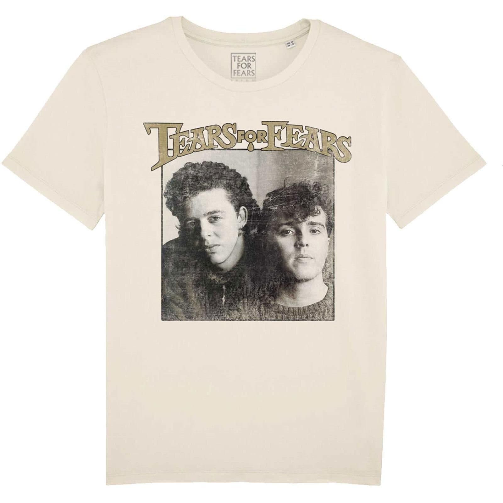 Tears For Fears Tears For Fears Men's Throwback Photo T-Shirt in Natural
