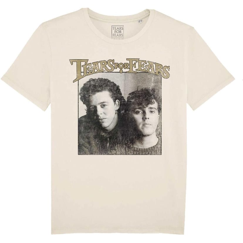 Tears For Fears Tears For Fears Men's Throwback Photo T-Shirt in Natural - 1