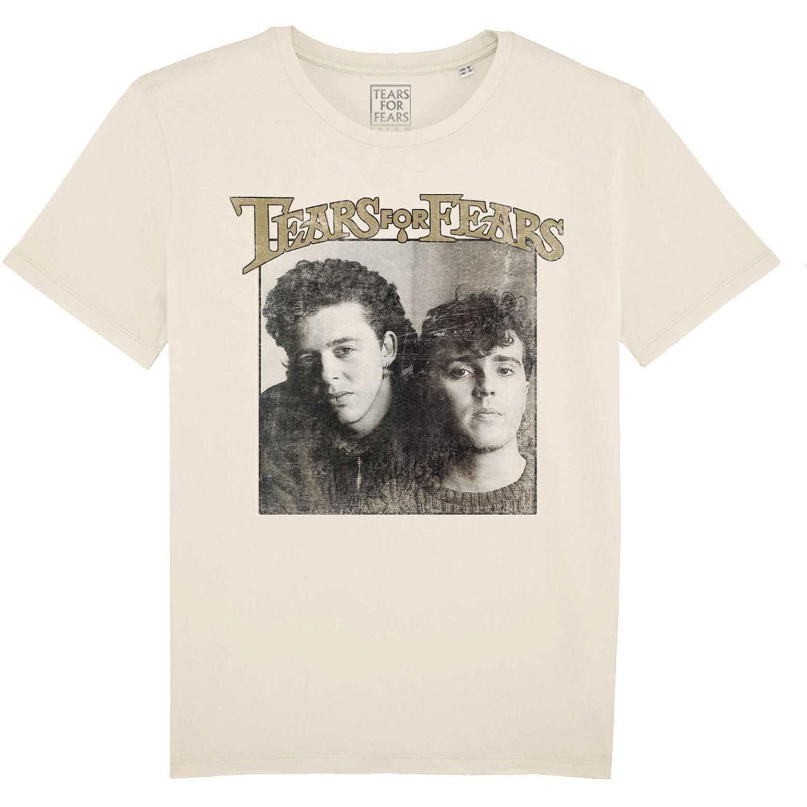 Tears For Fears Tears For Fears Men's Throwback Photo T-Shirt in Natural - 3