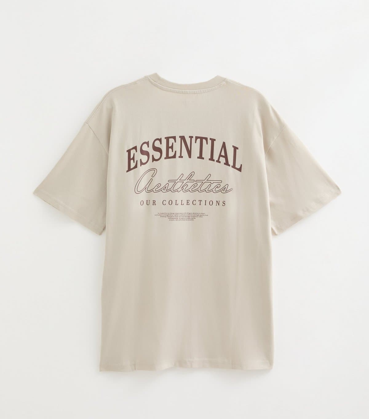 jack & jones Men's Stone Organic Cotton Essential Aesthetics T-Shirt Jack & Jones New Look