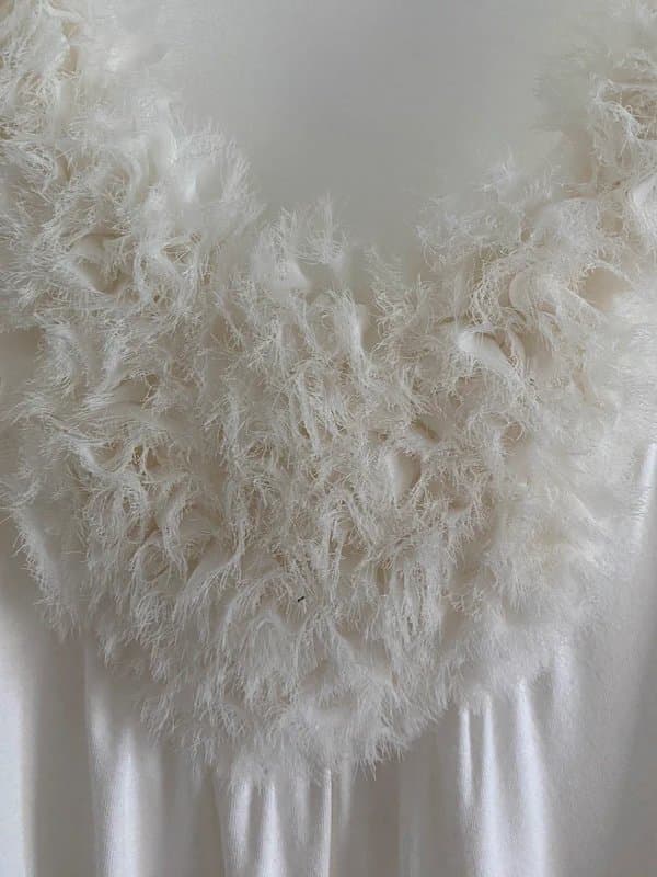 New Look Cream vest top with tulle detail- femine- vgc