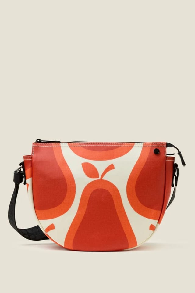 Orla Kiely Orla Kiely Women's Rounder Crossbody - Pear Tomato in Red - 2