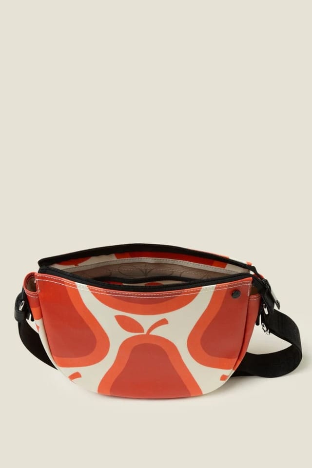 Orla Kiely Orla Kiely Women's Rounder Crossbody - Pear Tomato in Red - 3