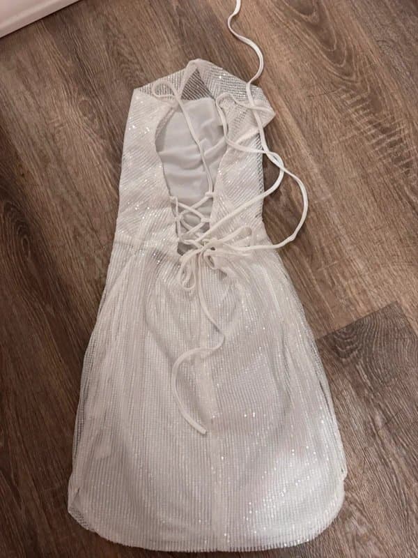 ASOS White sequin dress