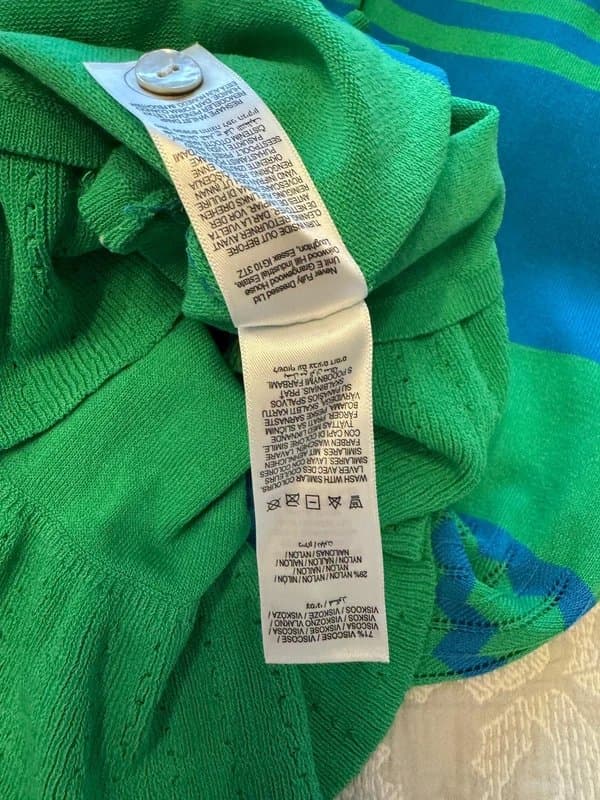 Never Fully Dressed Never Fully Dressed Blue & Green Knit dress