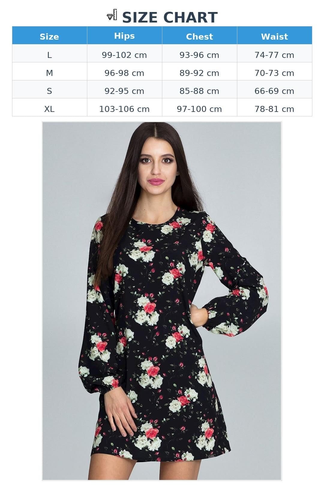 Love Lace Love Lace Women's Floral Airy Long Sleeve Daydress in Black - 4