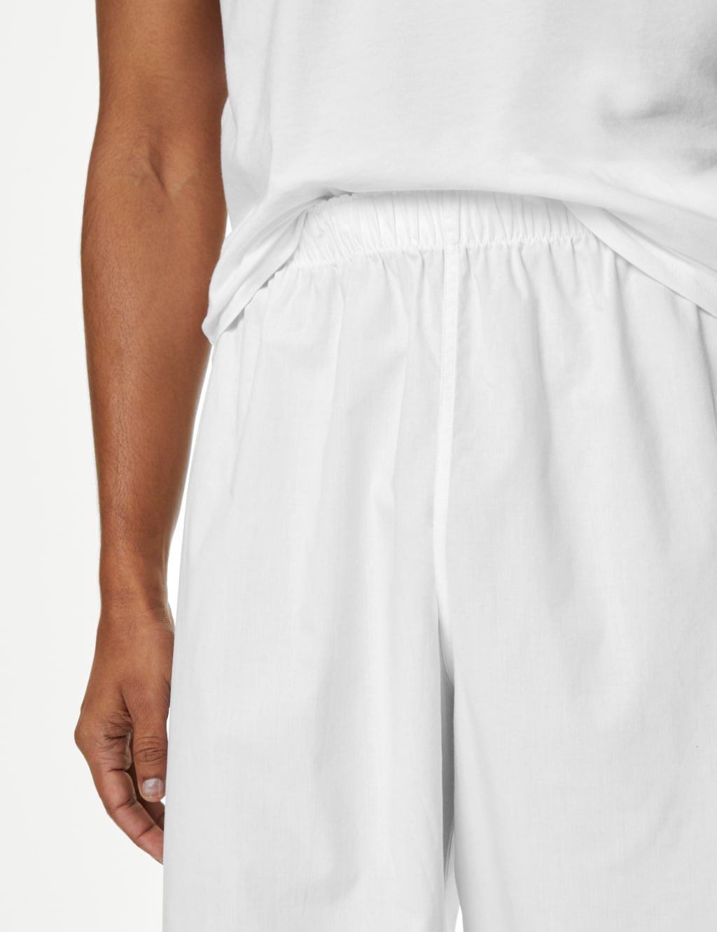 Marks & Spencer M&S Pure Cotton Woven Pant White - 3