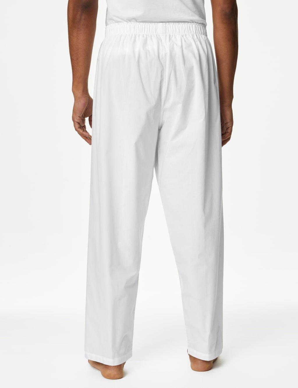Marks & Spencer M&S Pure Cotton Woven Pant White - 4