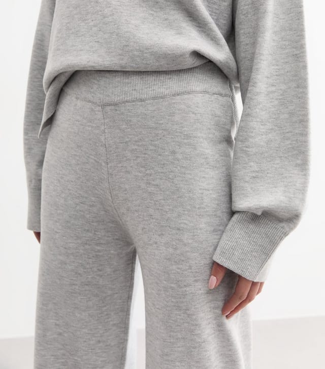 New Look Women's Grey Wide Leg Trousers New Look - 2