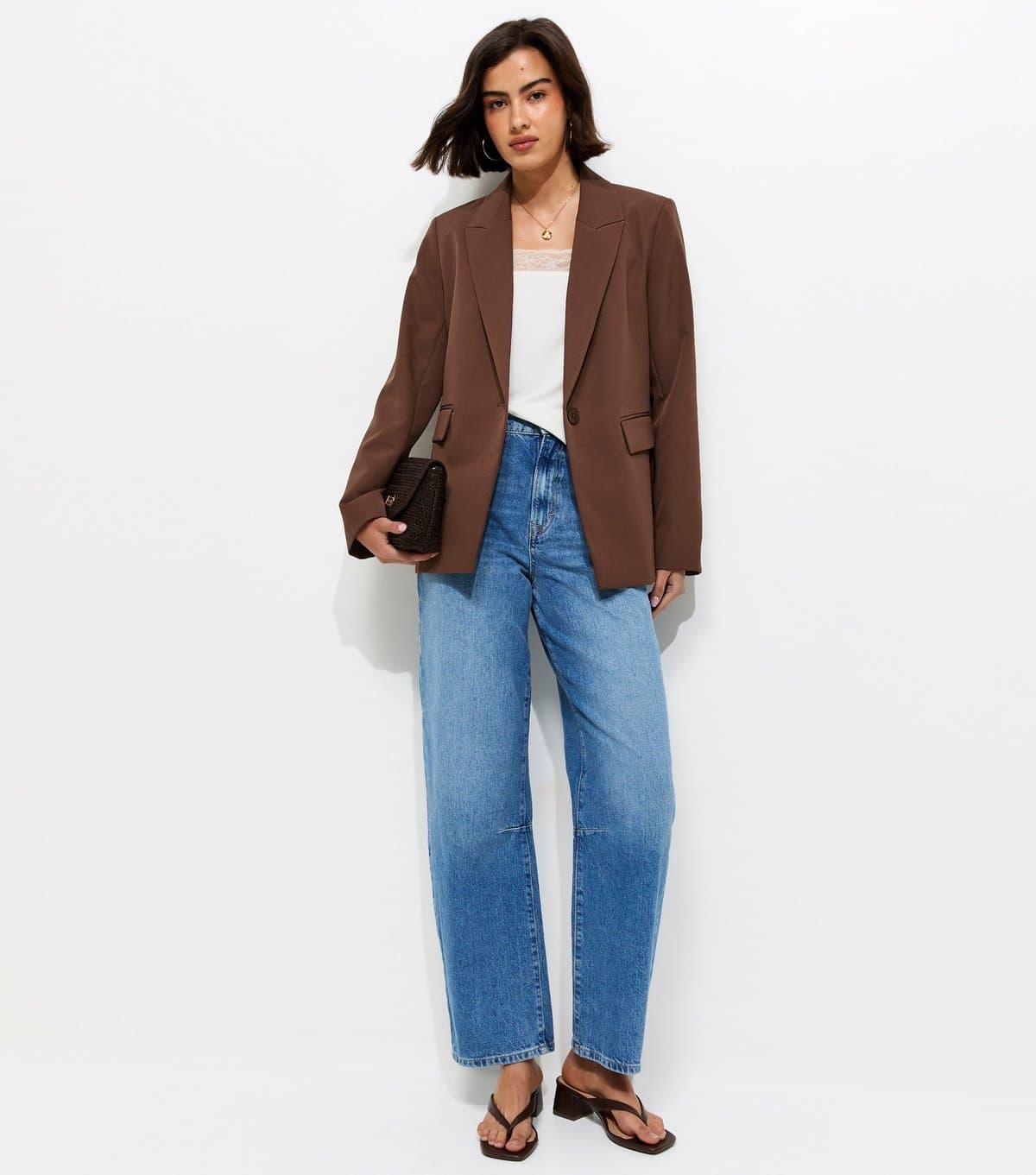 New Look New Look Dark Brown Blazer Jacket