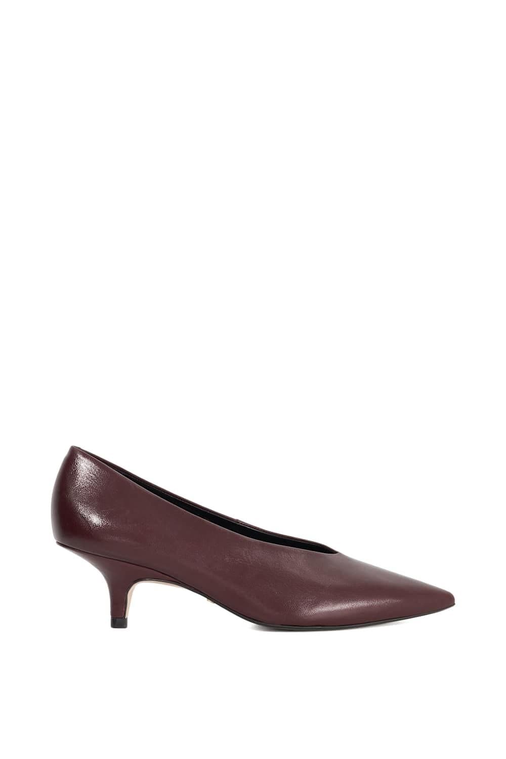 Dune London Dune London Red Leather Court Shoes
