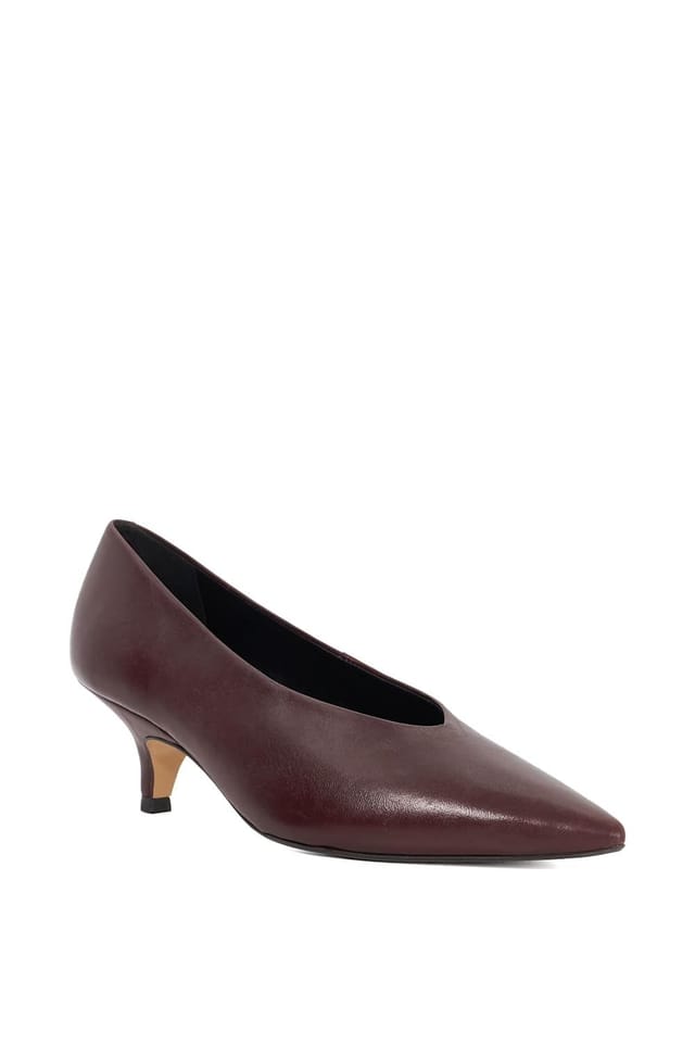 Dune London Dune London Women's 'Audio' Leather Court Shoes in Red - 2